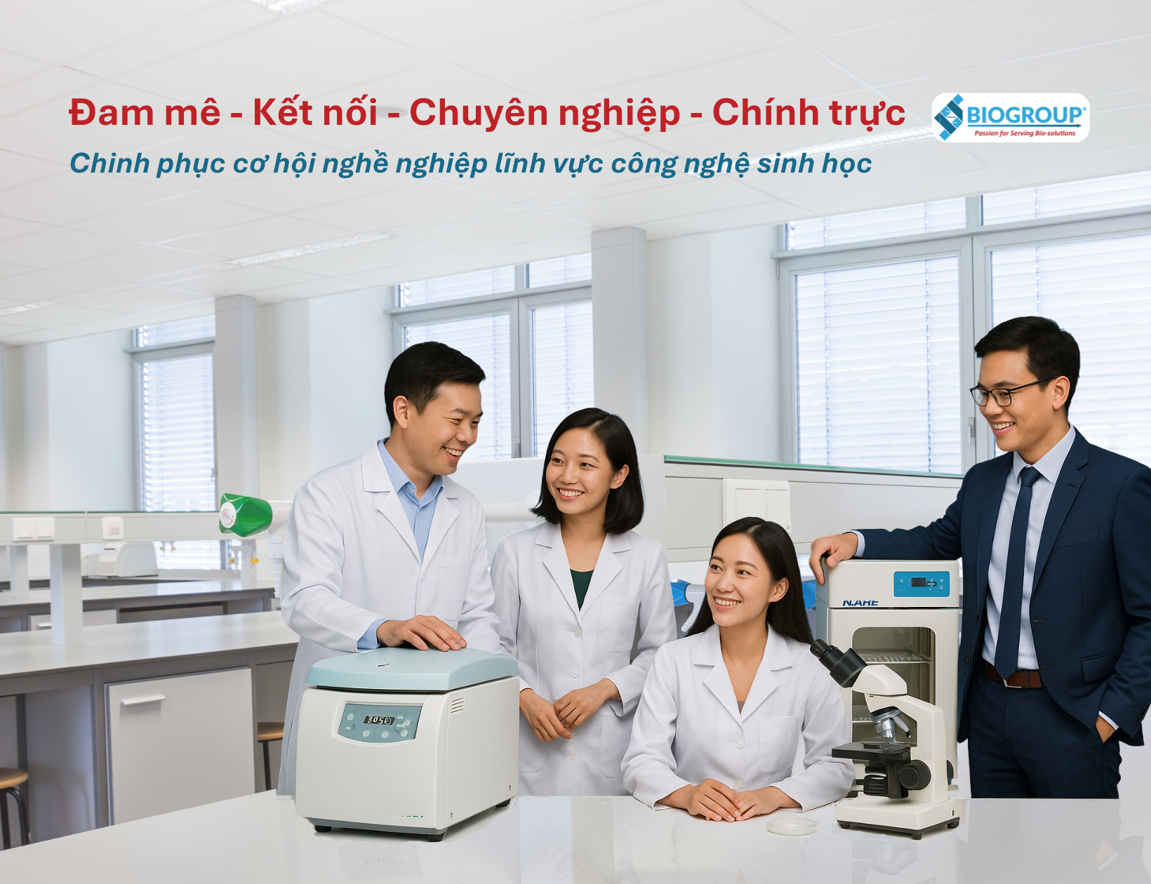 Cơ hội nghề nghiệp lĩnh vực công nghệ sinh học Biogroup VN